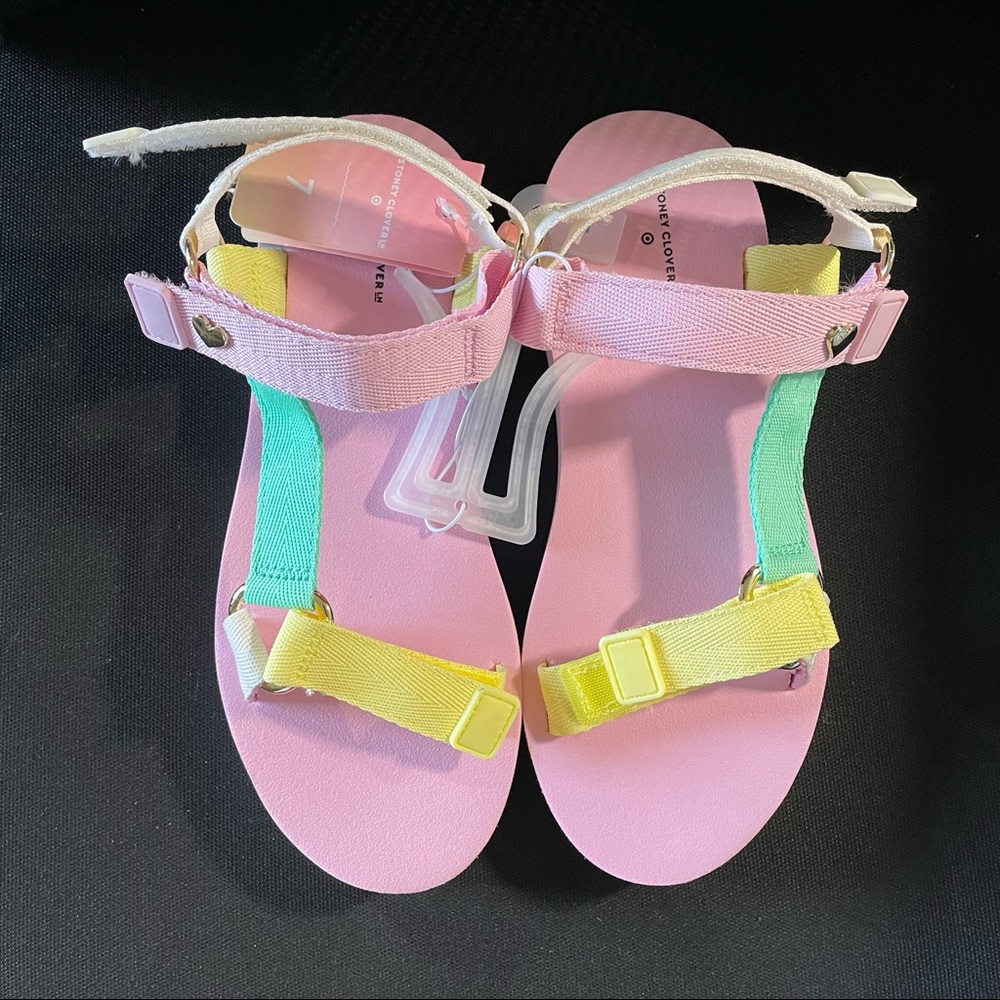Stoney Clover Lane x Target Color Block Sandals Size 8